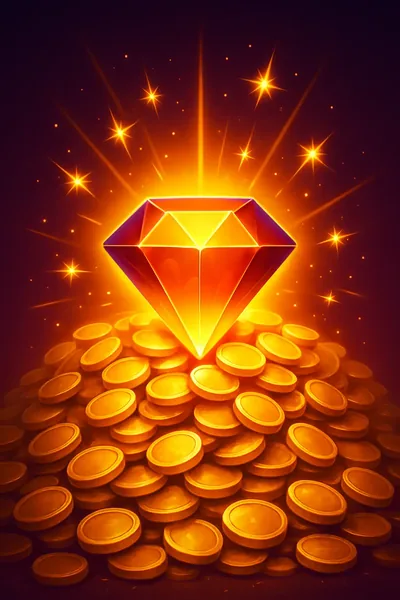 Jackpot-Slot mit goldenen Münzen